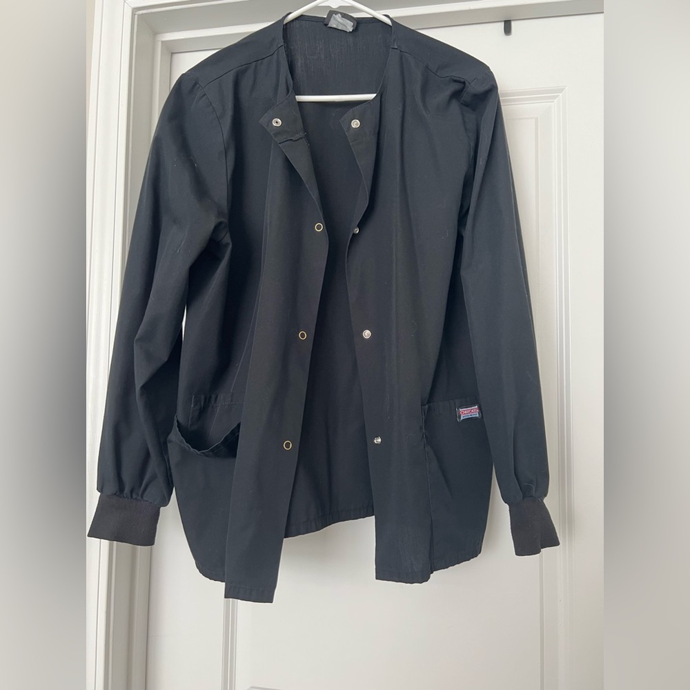 Black scrub jacket